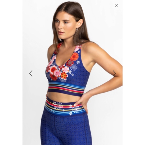 Johnny Was Pajaro V-front Sports Bra - Picture 2 of 6